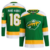 Men's Adidas Minnesota Wild Nicolas Aube-Kubel Green Reverse Retro 2.0 Jersey - Authentic Men's Adidas Minnesota Wild Nicolas Aube-Kubel Green Reverse Retro 2.0 Jersey - Authentic