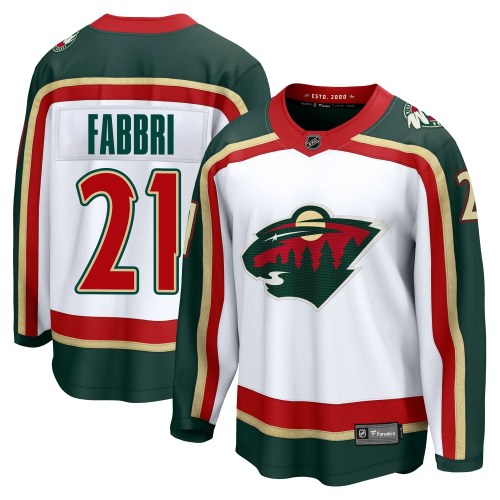 Youth Fanatics Minnesota Wild Robby Fabbri White 25th Anniversary Jersey - Breakaway Youth Fanatics Minnesota Wild Robby Fabbri White 25th Anniversary Jersey - Breakaway