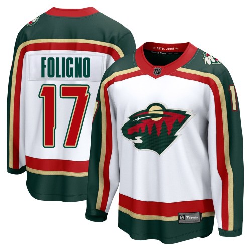 Youth Fanatics Minnesota Wild Marcus Foligno White 25th Anniversary Jersey - Breakaway Youth Fanatics Minnesota Wild Marcus Foligno White 25th Anniversary Jersey - Breakaway