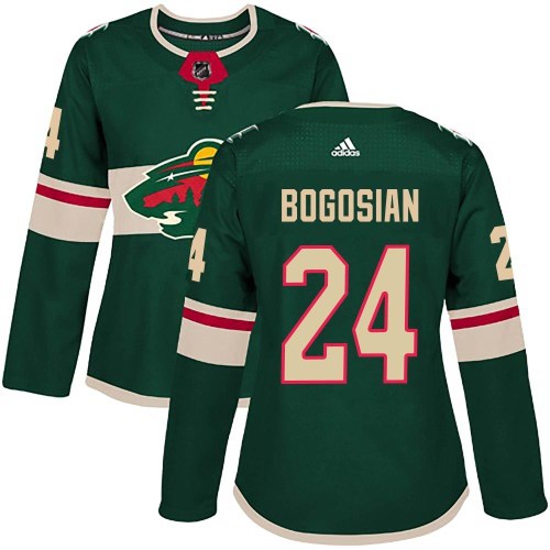 Women's Adidas Minnesota Wild Zach Bogosian Green Home Jersey - Authentic Women's Adidas Minnesota Wild Zach Bogosian Green Home Jersey - Authentic