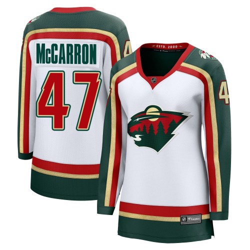 Women's Fanatics Minnesota Wild Michael McCarron White 25th Anniversary Jersey - Breakaway Women's Fanatics Minnesota Wild Michael McCarron White 25th Anniversary Jersey - Breakaway