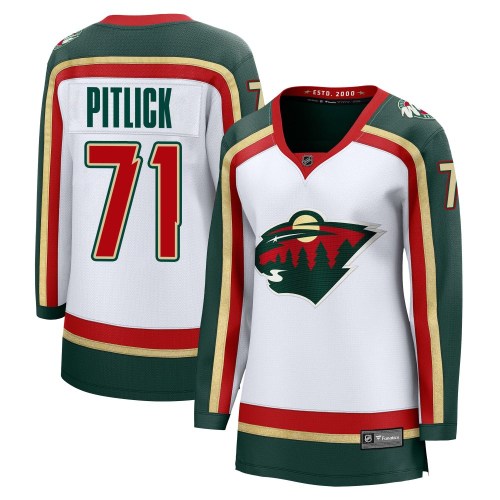 Women's Fanatics Minnesota Wild Tyler Pitlick White 25th Anniversary Jersey - Breakaway Women's Fanatics Minnesota Wild Tyler Pitlick White 25th Anniversary Jersey - Breakaway