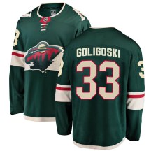 Youth Fanatics Branded Minnesota Wild Alex Goligoski Green Home Jersey - Breakaway
