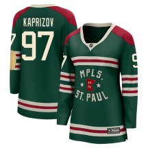 Women's Fanatics Branded Kirill Kaprizov Green Minnesota Wild Home Premier Breakaway Player Jersey Size: Small