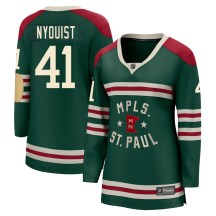 Women's Fanatics Branded Minnesota Wild Gustav Nyquist Green 2022 Winter Classic Jersey - Breakaway