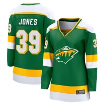Women's Fanatics Branded Minnesota Wild Ben Jones Green Special Edition 2.0 Jersey - Breakaway