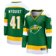 Women's Fanatics Branded Minnesota Wild Gustav Nyquist Green Special Edition 2.0 Jersey - Breakaway