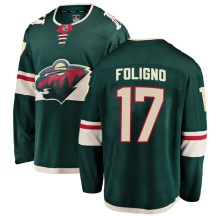 Men's Fanatics Branded Minnesota Wild Marcus Foligno Green Home Jersey - Breakaway