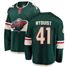 Men's Fanatics Branded Minnesota Wild Gustav Nyquist Green Home Jersey - Breakaway