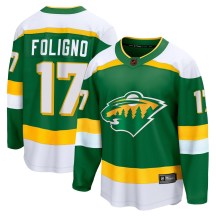 Youth Fanatics Branded Minnesota Wild Marcus Foligno Green Special Edition 2.0 Jersey - Breakaway