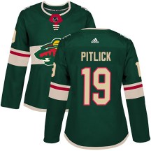 Women's Adidas Minnesota Wild Tyler Pitlick Green Home Jersey - Authentic Women's Adidas Minnesota Wild Tyler Pitlick Green Home Jersey - Authentic