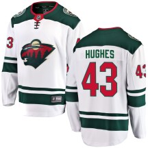 Youth Fanatics Branded Minnesota Wild Quinn Hughes White Away Jersey - Breakaway Youth Fanatics Branded Minnesota Wild Quinn Hughes White Away Jersey - Breakaway