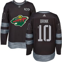 Men's Minnesota Wild Bobby Brink Black 1917-2017 100th Anniversary Jersey - Authentic Men's Minnesota Wild Bobby Brink Black 1917-2017 100th Anniversary Jersey - Authentic