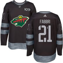 Men's Minnesota Wild Robby Fabbri Black 1917-2017 100th Anniversary Jersey - Authentic Men's Minnesota Wild Robby Fabbri Black 1917-2017 100th Anniversary Jersey - Authentic