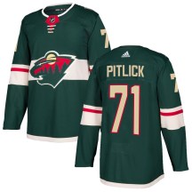 Men's Adidas Minnesota Wild Tyler Pitlick Green Home Jersey - Authentic