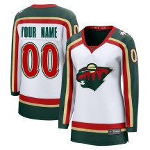Women's Fanatics Minnesota Wild Custom White Custom 25th Anniversary Jersey - Breakaway