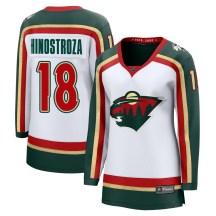 Women's Fanatics Minnesota Wild Vinnie Hinostroza White 25th Anniversary Jersey - Breakaway