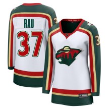 Women's Fanatics Minnesota Wild Kyle Rau White 25th Anniversary Jersey - Breakaway Women's Fanatics Minnesota Wild Kyle Rau White 25th Anniversary Jersey - Breakaway