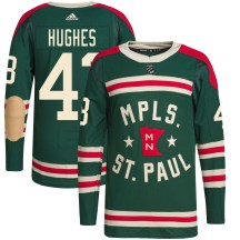 Youth Adidas Minnesota Wild Quinn Hughes Green 2022 Winter Classic Player Jersey - Authentic Youth Adidas Minnesota Wild Quinn Hughes Green 2022 Winter Classic Player Jersey - Authentic