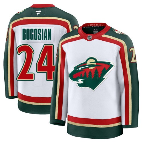 Men's Fanatics Minnesota Wild Zach Bogosian White 25th Anniversary Jersey - Premium