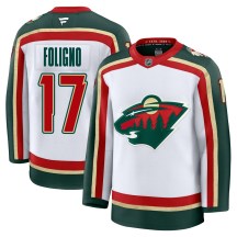 Men's Fanatics Minnesota Wild Marcus Foligno White 25th Anniversary Jersey - Premium