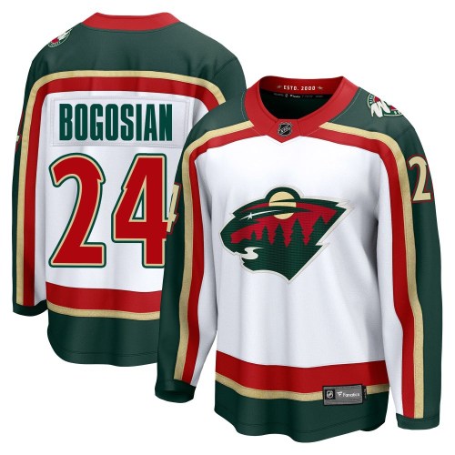 Men's Fanatics Minnesota Wild Zach Bogosian White 25th Anniversary Jersey - Breakaway