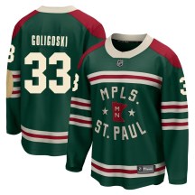 Men's Fanatics Branded Minnesota Wild Alex Goligoski Green 2022 Winter Classic Jersey - Breakaway