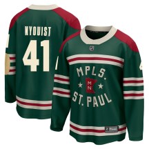 Men's Fanatics Branded Minnesota Wild Gustav Nyquist Green 2022 Winter Classic Jersey - Breakaway