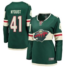 Women's Fanatics Branded Minnesota Wild Gustav Nyquist Green Home Jersey - Breakaway