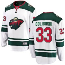 Men's Fanatics Branded Minnesota Wild Alex Goligoski White Away Jersey - Breakaway
