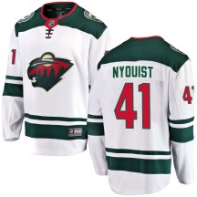 Men's Fanatics Branded Minnesota Wild Gustav Nyquist White Away Jersey - Breakaway