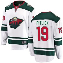 Men's Fanatics Branded Minnesota Wild Tyler Pitlick White Away Jersey - Breakaway Men's Fanatics Branded Minnesota Wild Tyler Pitlick White Away Jersey - Breakaway