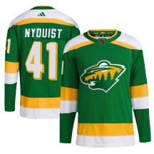 Men's Adidas Minnesota Wild Gustav Nyquist Green Reverse Retro 2.0 Jersey - Authentic